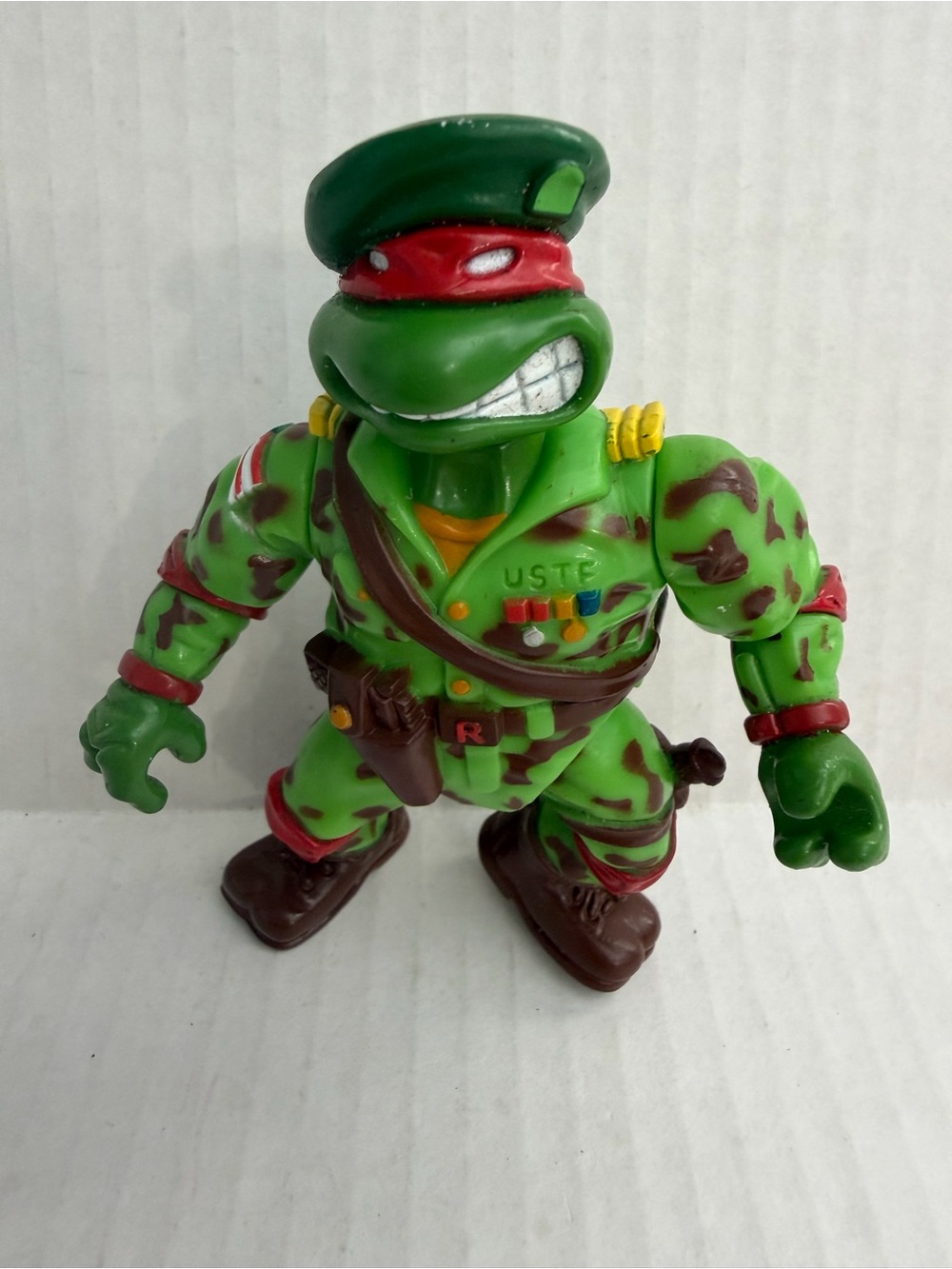 Vintage 1991 Playmate Toys Teenage Mutant Ninja Turtles Ralph the Green Beret